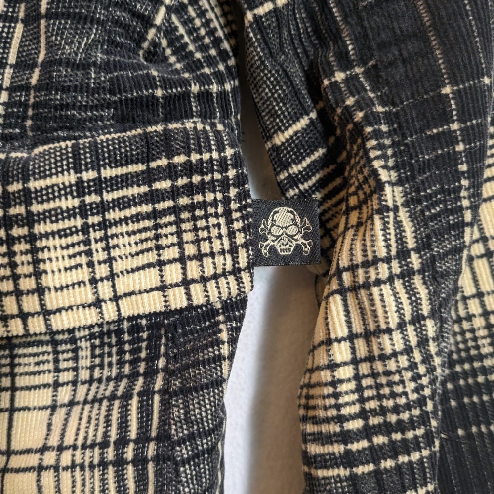 Vintage Tripp NYC Plaid Buckle Blazer L Y2K Goth Punk Grunge Jacket Academia Emo - Picture 5 of 11
